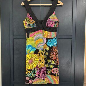 Trina Turk Abstract Pattern Sleeveless Dress, Size 2